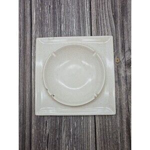 Vintage MCM Hyalyn Pottery Ashtray No. 45 Made In USA 8.2 MCM Cream Spotted